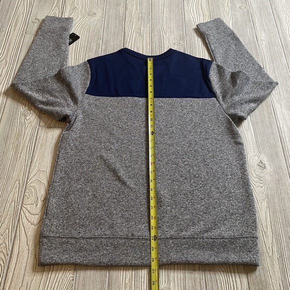 NHL Columbus Blue Jackets Logo Crewneck Pullover Sweatshirt Mens M Gray Blue New - Picture 10 of 11